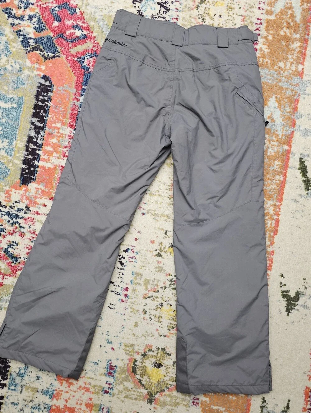 Columbia Mens Small Gray Snow Bugaboo Omni-Tech Skiing Pants